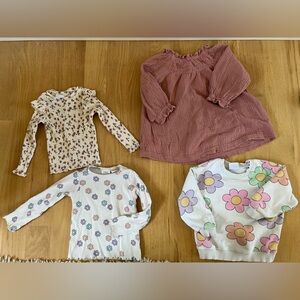 Zara Kids 12-18 month - 3 shirts & 1 dress